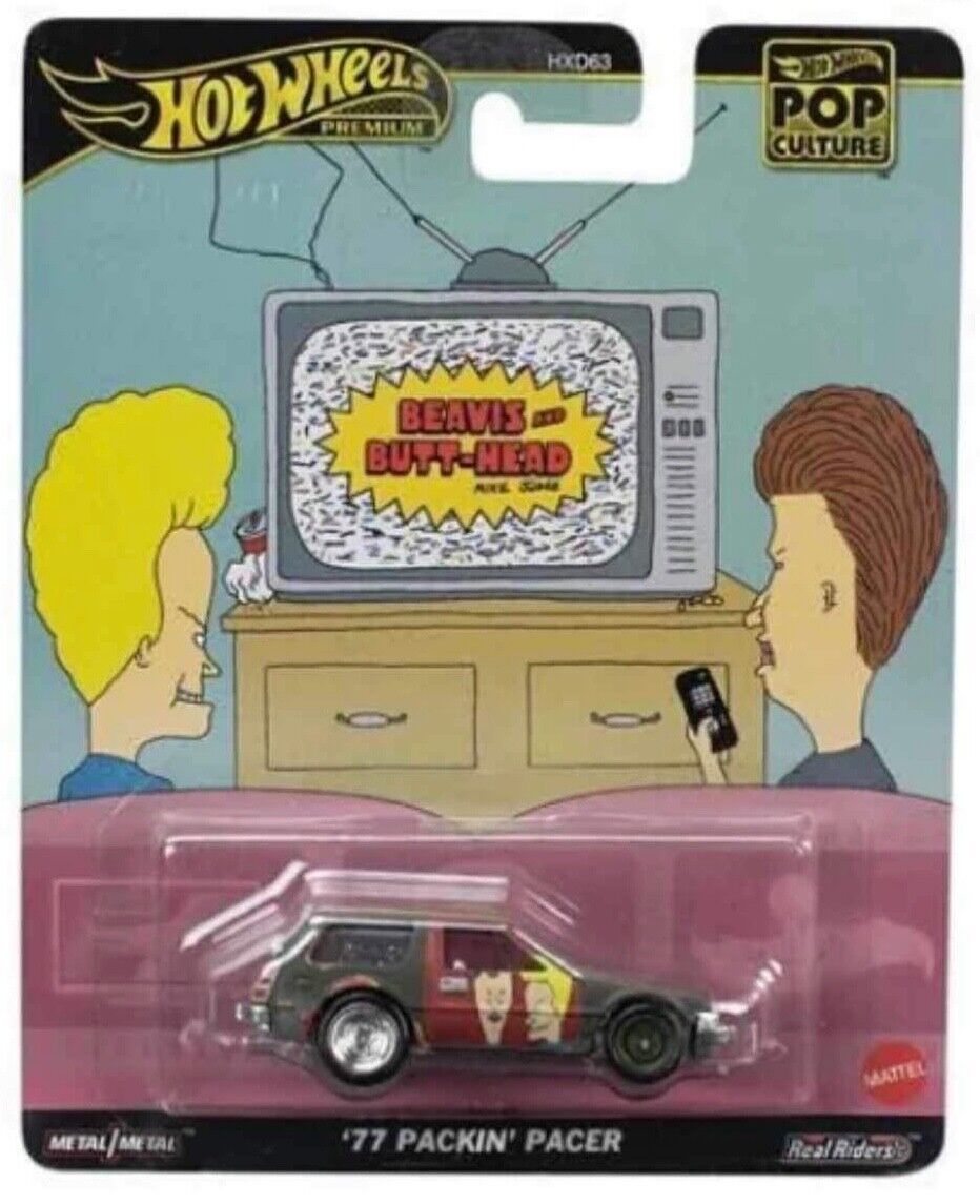 Hot Wheels '77 PACKIN' PACER BEAVIS AND BUTT HEAD IN STOCK POP CULTURE 2024