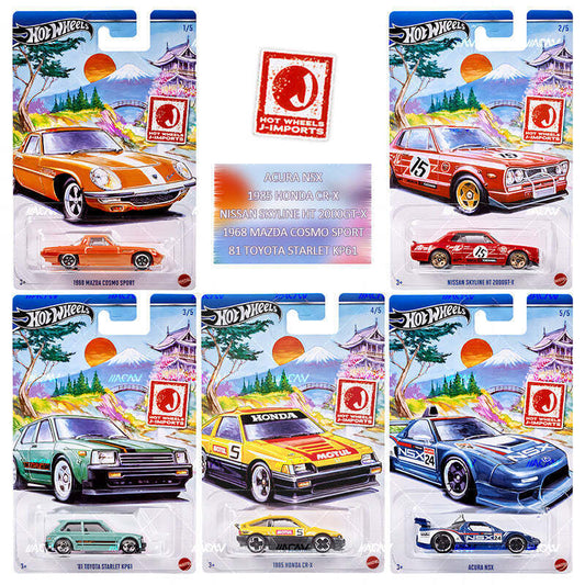 2024 Hot Wheels Themed Automotive - J-Imports - Set of 5
