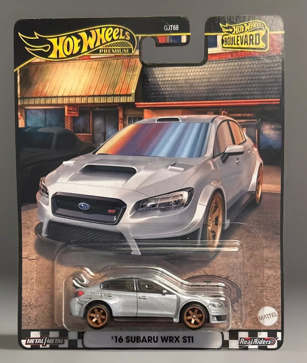 2024 HOT WHEELS PREMIUM BOULEVARD '16 SUBARU WRX STI - CREASED CARD