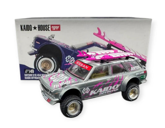 ***CHASE *** MINI GT x Kaido House 1:64 DATSUN 510 4X4 WAGON KAIDO OFFROAD V2 KHMG149 ***CHASE***