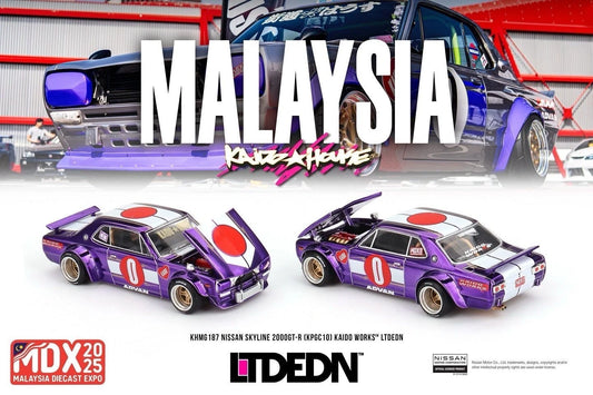 Kaido House x Mini GT MDX 2025 Kuala Lumpur LTDEDN Nissan Skyline 2000GT-R KHMG187