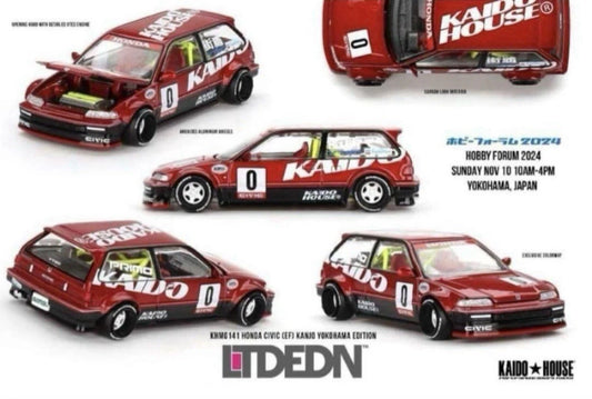 Kaido House x Mini GT LTD EDN Kanjo Honda Civic EF KHMG141