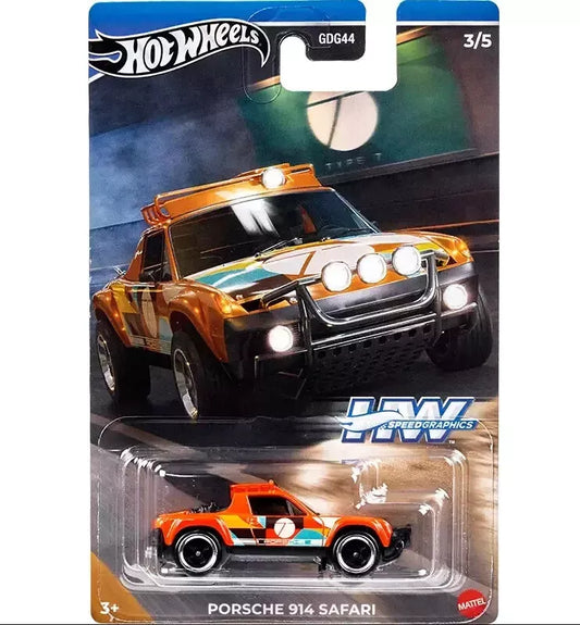 Porsche 914 Safari Orange Hot Wheels 2024 HW Speed Graphics 3/5 1:64