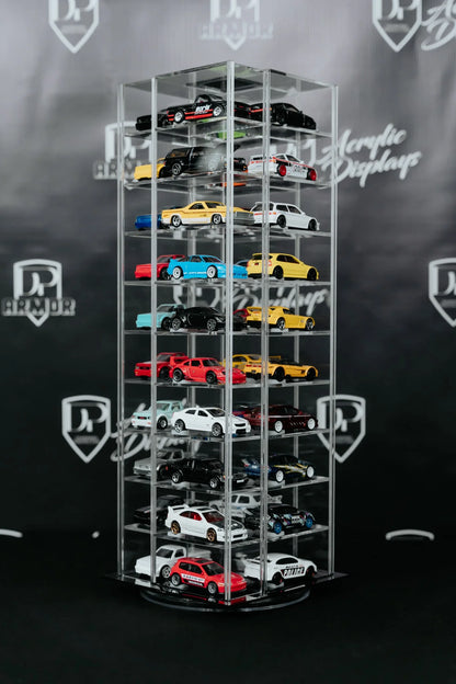 40-Car Spinning Acrylic Display - Diamond Protector