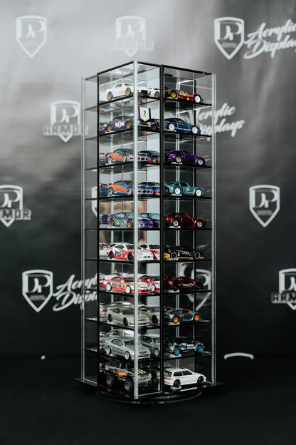 40-Car Spinning Acrylic Display - Diamond Protector