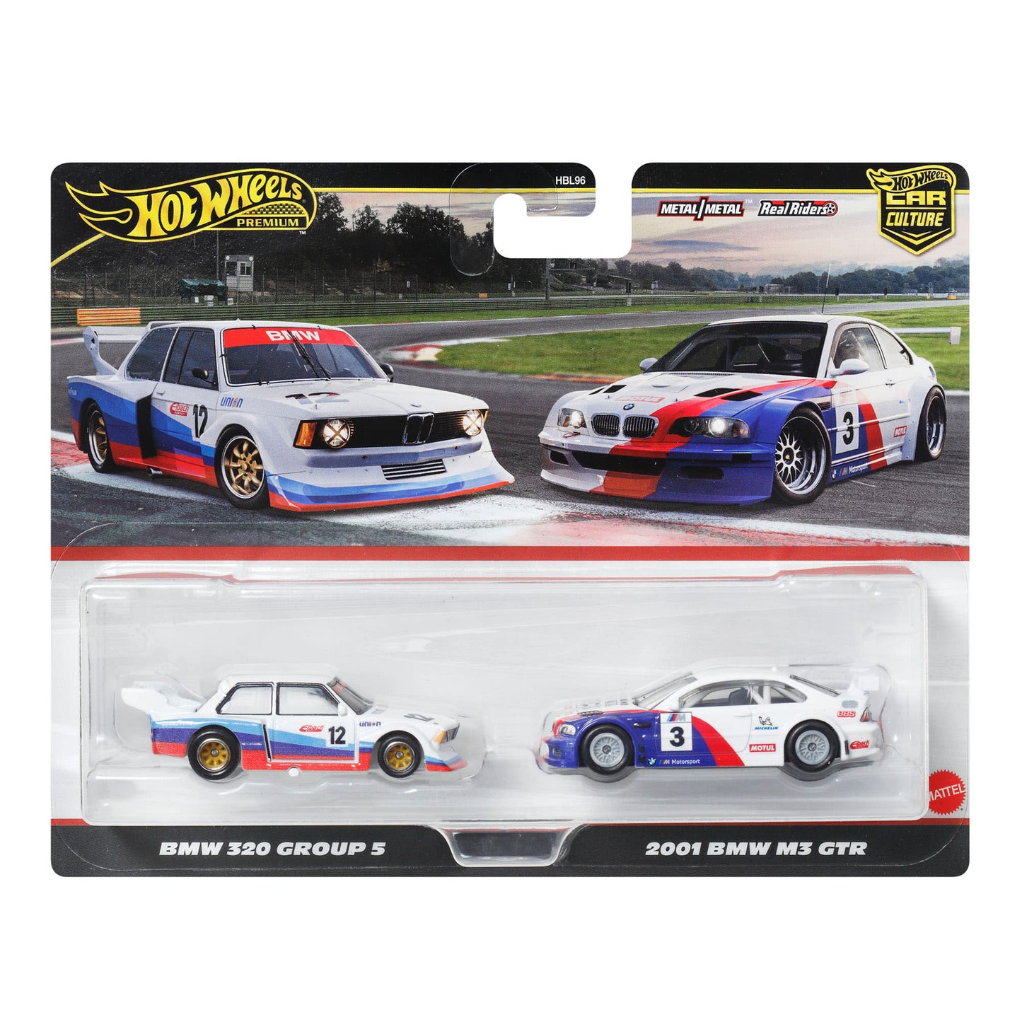 Hot Wheels Premium Car Culture 2-Pack BMW 320 Group 5 & 2001 BMW M3 GTR