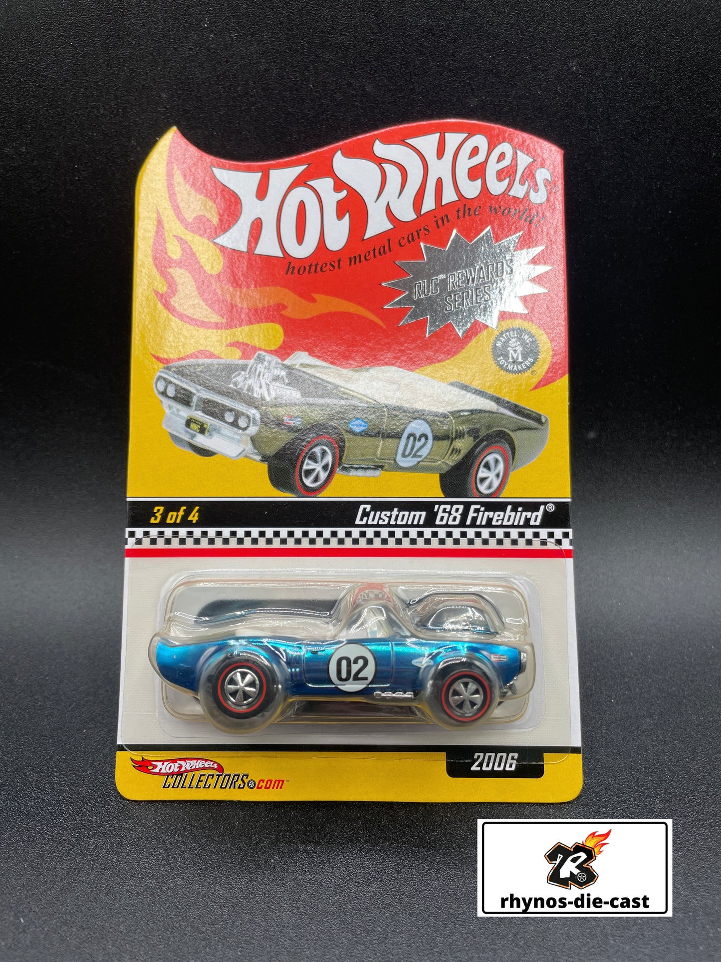 2006 Hot Wheels RLC RED LINE CLUB Custom 68 Firebird RLC Rewards